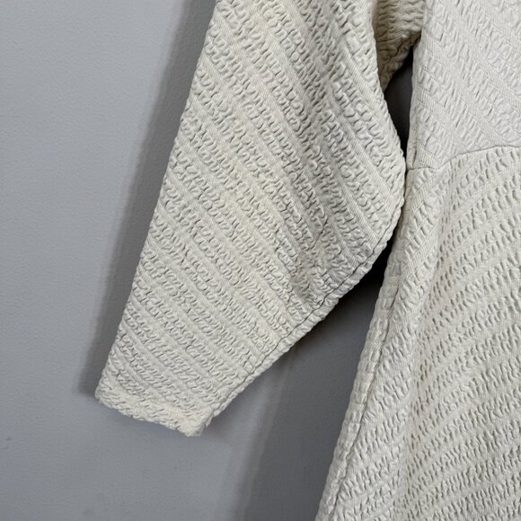 Free People Gabby Seamless Midi Dress Women's M/L Ivory Wet Plaster Textured NWT - Picture 9 of 16